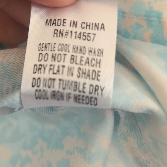 THM Blue and Pink Embroidered Puff Sleeve Floral Top Size S - Picture 6 of 6